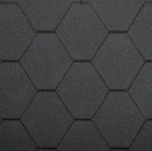 gonty bitumiczne Standard Rock Hexagonal Czarny