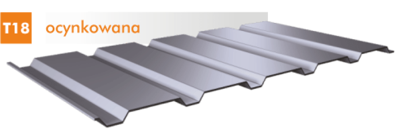blacha trapezowa T-18 Ocynk